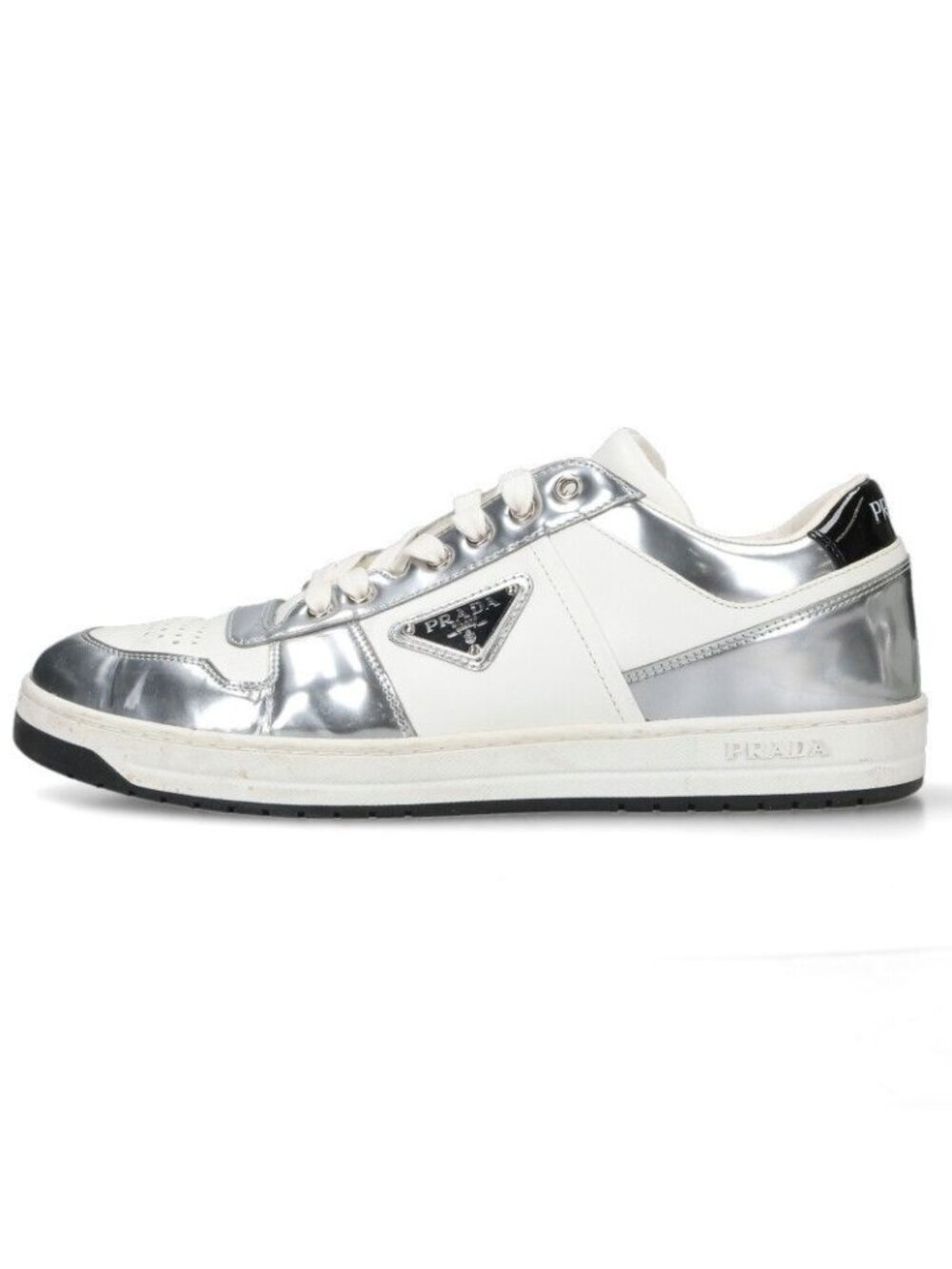 Prada Triangle Logo Low Cut Sneakers - Picture 1 of 5